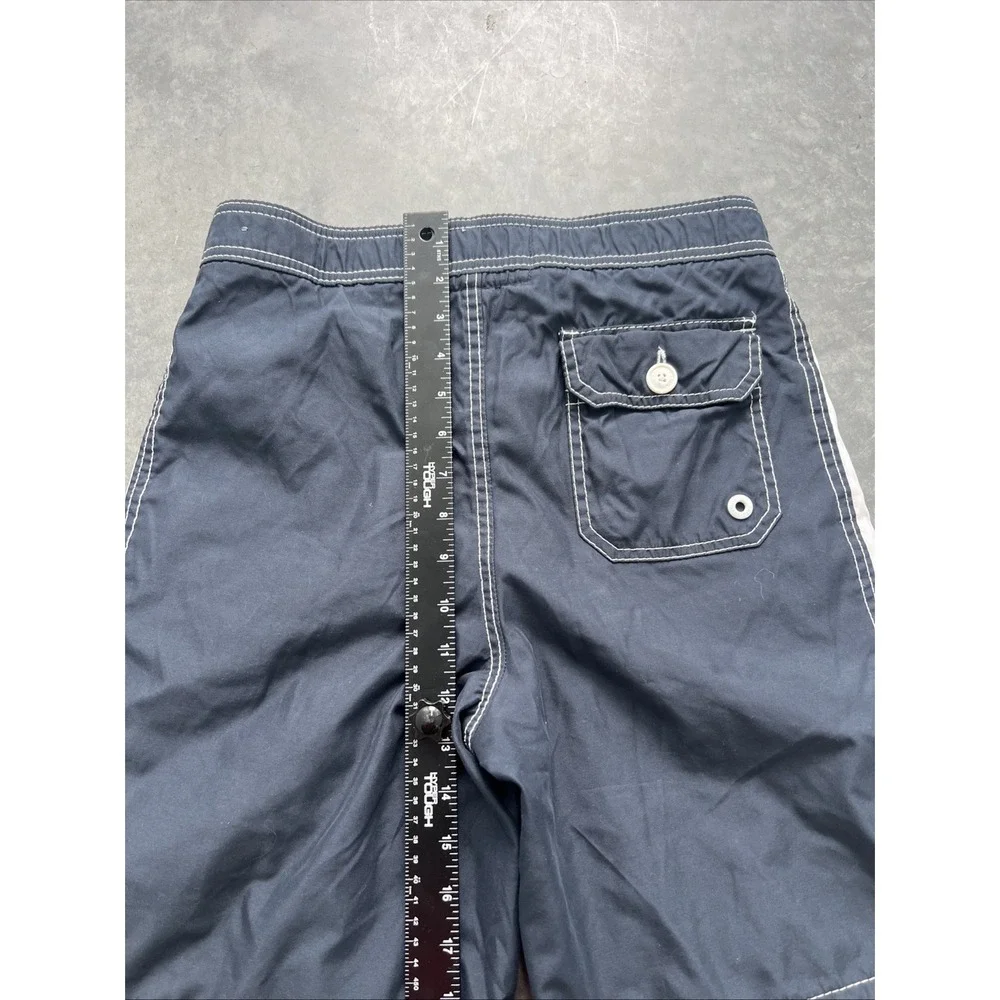 Abercrombie & Fitch Men's Swim Shorts Blue Drawstrings Pockets Size L